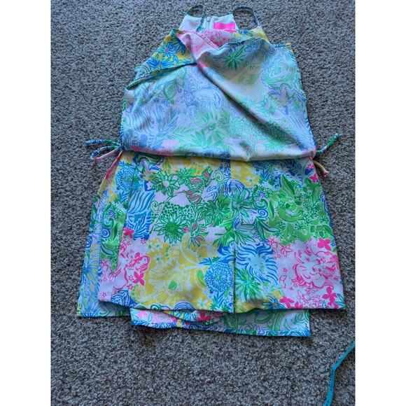 Lilly Pulitzer Margot Pearl Romper/Dress size 2, Built in shorts - Picture 11 of 12